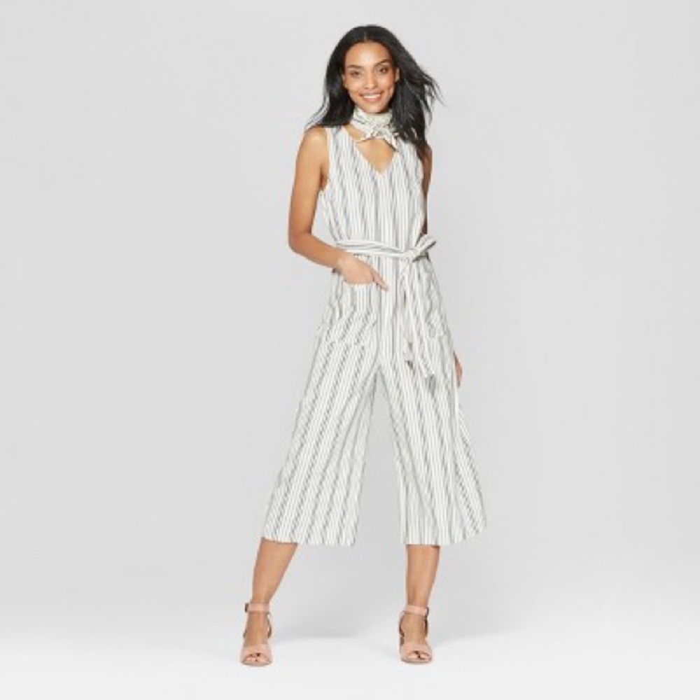 Striped romper
